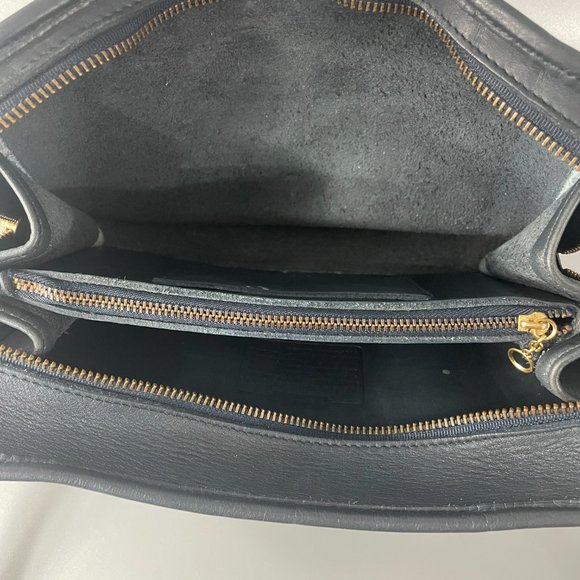 Vintage Coach Multi compartment Zip | #9974 | Navy - Picture 11 of 16